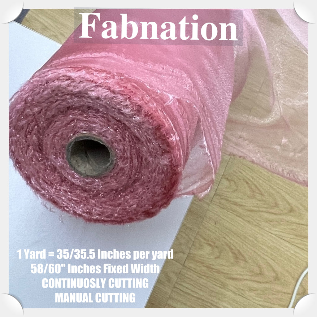 PREMIUM ORGANZA FROSTED per yard fabric 35"/36" per yard - 58"/60" inches FIXED Width WHOLESALE