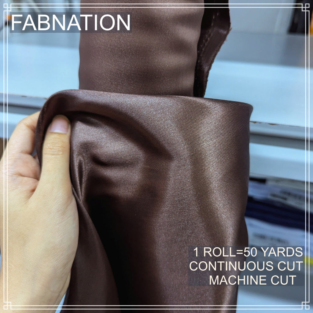 SOFT SATIN FABRIC PER ROLL 50 YARDS LENGTH AND 60 INCHES FIXED WIDTH BY FABNATION