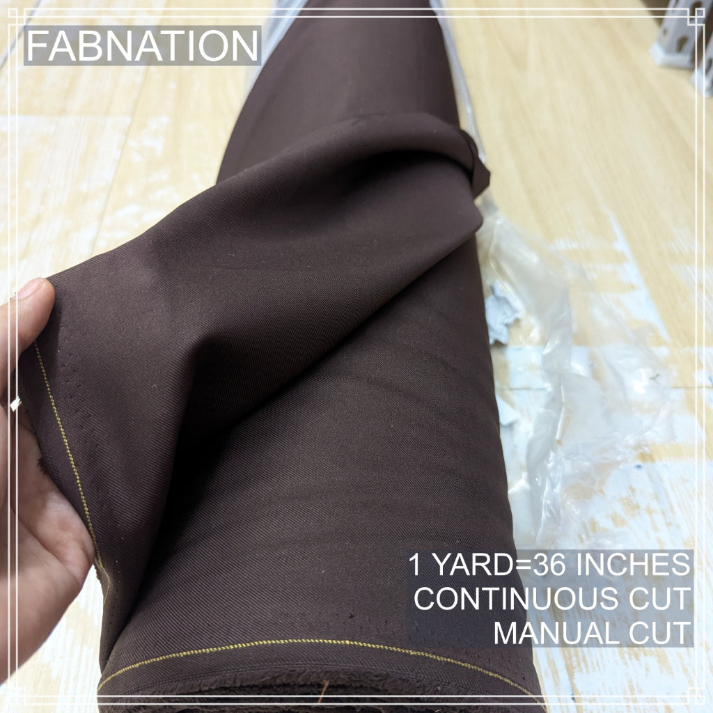 HQ Peach Twill Cotton Raw Tela, 35/35.5 Inches Length Per Yard, 58/60 Inch Fixed Width/Fab