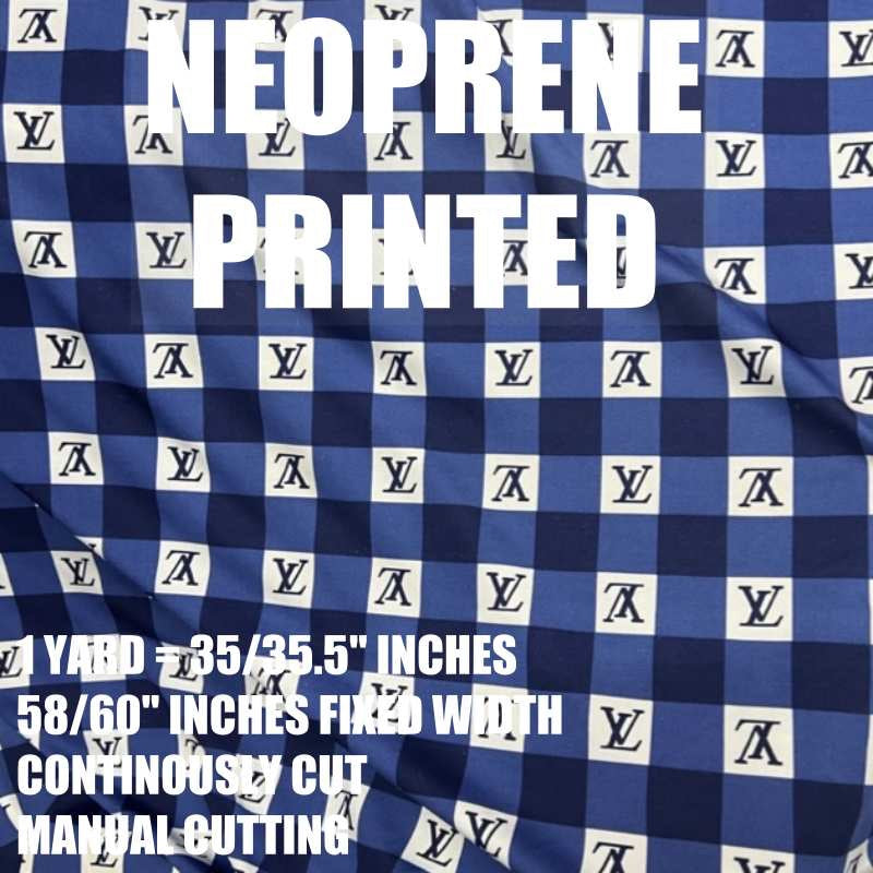 Neoprene Scuba Fabric 60โ width Per Yard 220GSM-250GSM PLAIN AND PRINTED