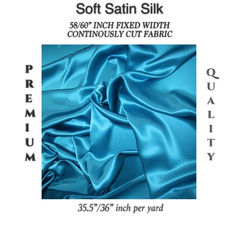 PREMIUM PER YARD SEMI-CHARMEUSE & PREMIUM SOFT SILK SATIN (EXPORT QUALITY)  DIY/RAW fabric cloth