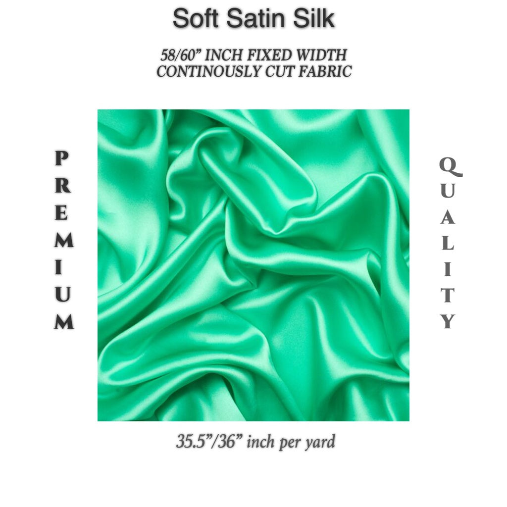 PREMIUM PER YARD SEMI-CHARMEUSE & PREMIUM SOFT SILK SATIN (EXPORT QUALITY)  DIY/RAW fabric cloth