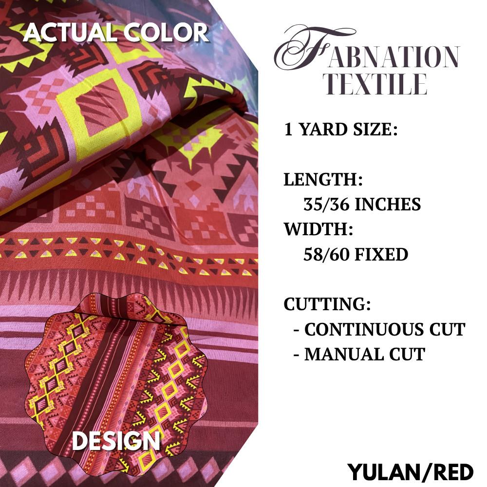 GEENA PRINTED 1 Yard = 36 Inches Length and 60 Inches FIXED Width by FABNATION