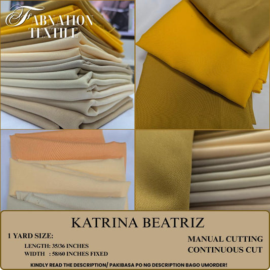 KATRINA BEATRIZ FABRIC CLOTH | 1 YARD = 35/35.5 INCHES LENGTH, 58/60 INCHES FIXED WIDTH | BATCH 2