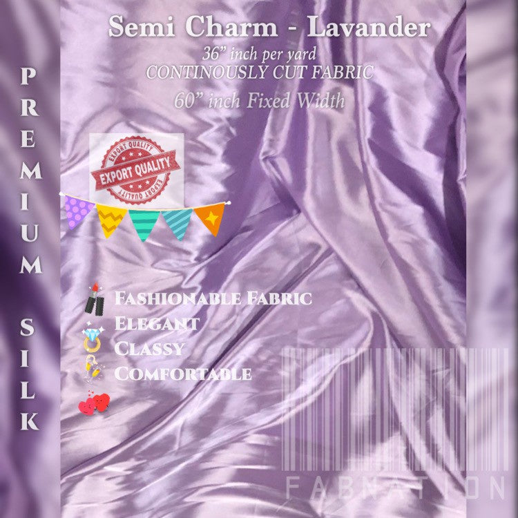 PREMIUM PER YARD SEMI-CHARMEUSE & PREMIUM SOFT SILK SATIN (EXPORT QUALITY)  DIY/RAW fabric cloth