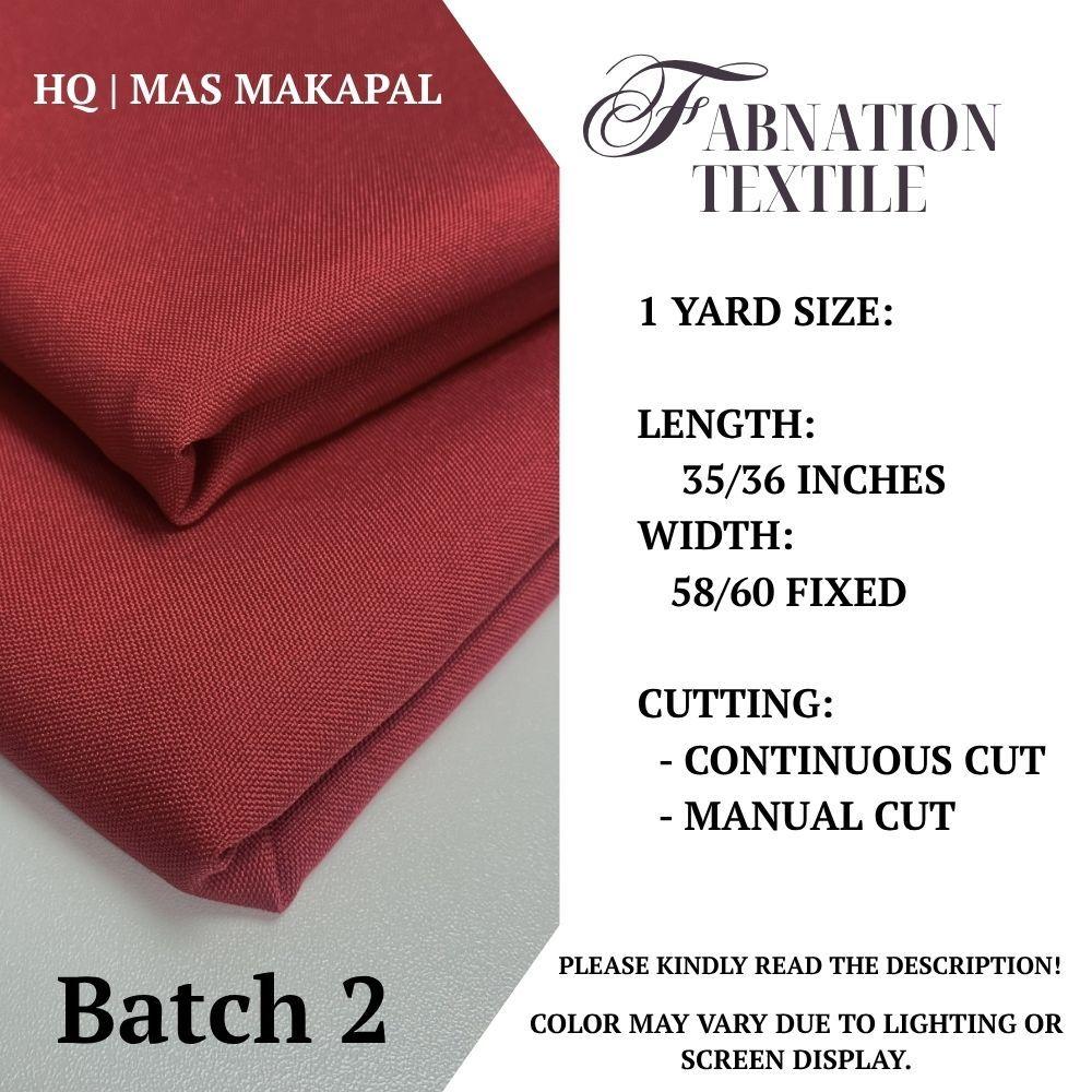 KATRINA BEATRIZ FABRIC CLOTH | 1 YARD = 35/35.5 INCHES LENGTH, 58/60 INCHES FIXED WIDTH | BATCH 2
