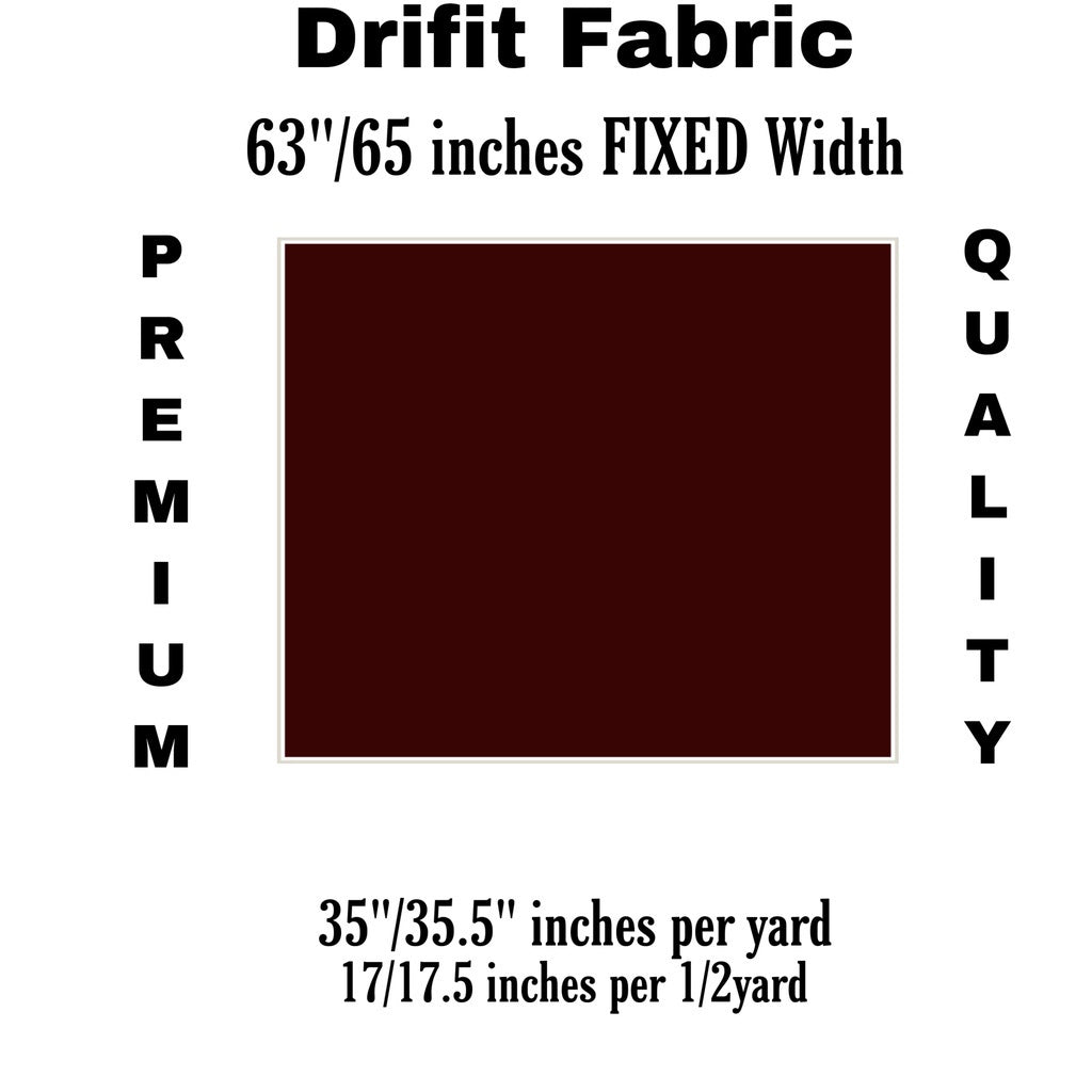 PREMIUM DRIFIT FABRIC per yard - AWJ Athletic Wicking Jersey [36" length 60-65" fixed width]