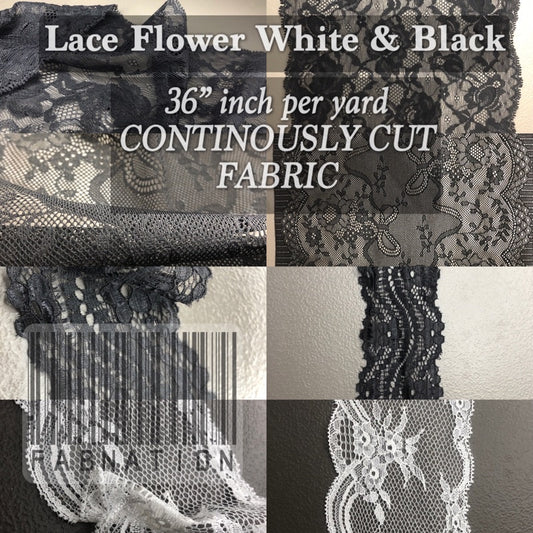 Premium Lace per yard fabric cloth tela raw 2” 3” 7” 9.5” inch