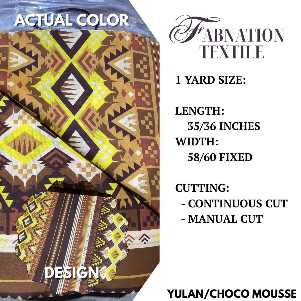 GEENA PRINTED 1 Yard = 36 Inches Length and 60 Inches FIXED Width by FABNATION