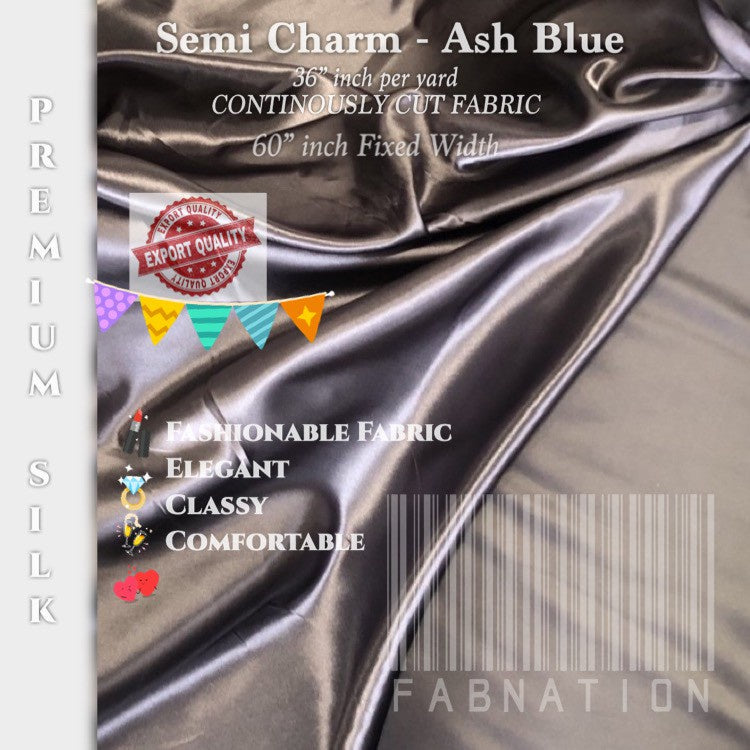 PREMIUM PER YARD SEMI-CHARMEUSE & PREMIUM SOFT SILK SATIN (EXPORT QUALITY)  DIY/RAW fabric cloth