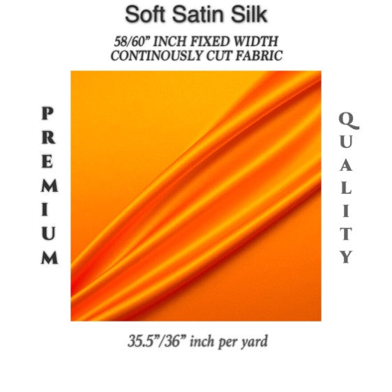 PREMIUM PER YARD SEMI-CHARMEUSE & PREMIUM SOFT SILK SATIN (EXPORT QUALITY)  DIY/RAW fabric cloth
