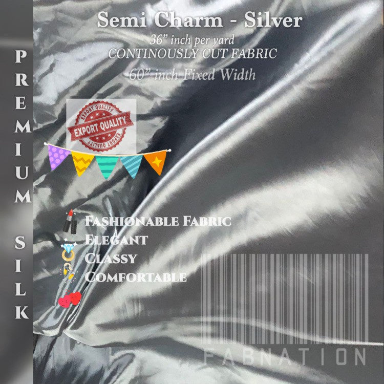 PREMIUM PER YARD SEMI-CHARMEUSE & PREMIUM SOFT SILK SATIN (EXPORT QUALITY)  DIY/RAW fabric cloth