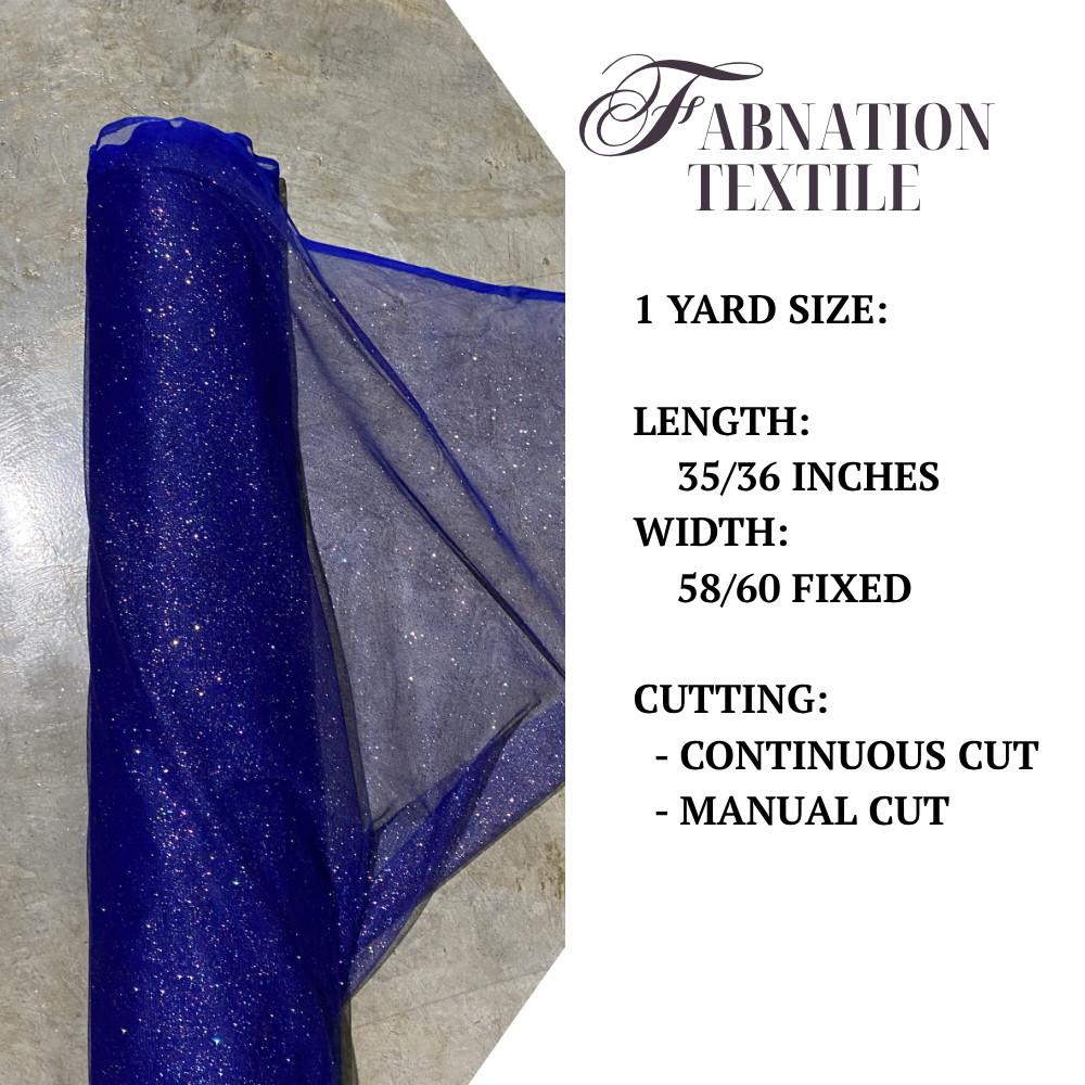 RAINBOW GALAXY GLITTERY TULLE 1 YARD = 36' LENGTH, 58/60 FIXED WIDTH