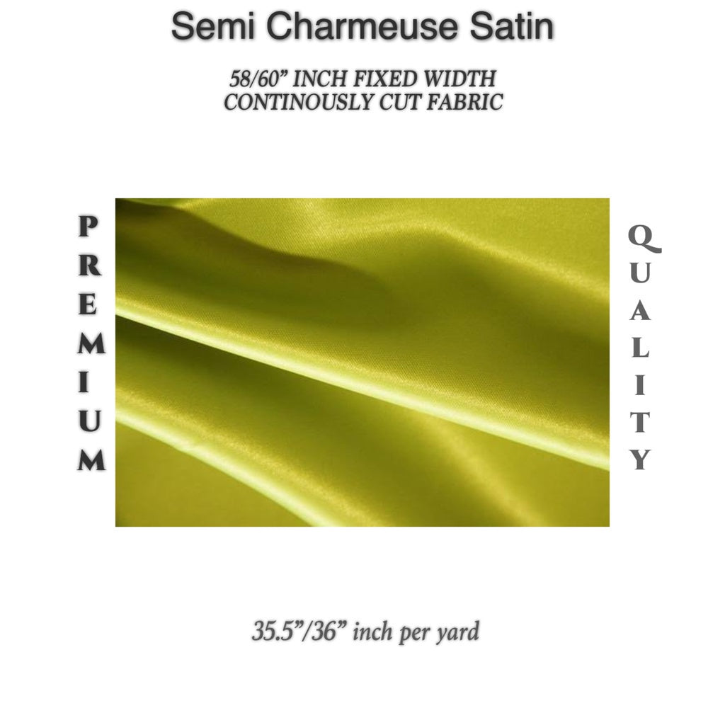 PREMIUM PER YARD SEMI-CHARMEUSE & PREMIUM SOFT SILK SATIN (EXPORT QUALITY)  DIY/RAW fabric cloth