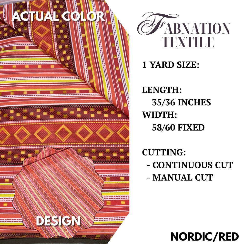 GEENA PRINTED 1 Yard = 36 Inches Length and 60 Inches FIXED Width by FABNATION