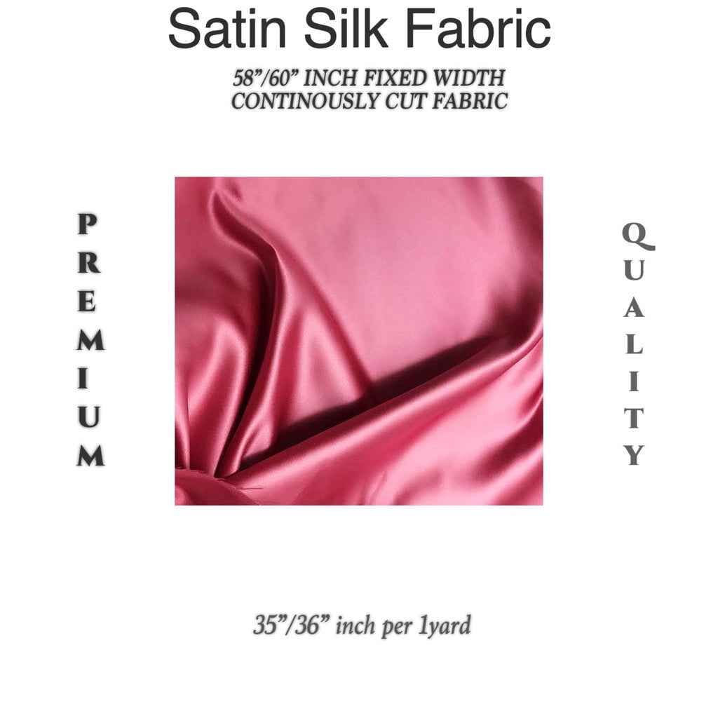 PREMIUM PER YARD SEMI-CHARMEUSE & PREMIUM SOFT SILK SATIN (EXPORT QUALITY)  DIY/RAW fabric cloth