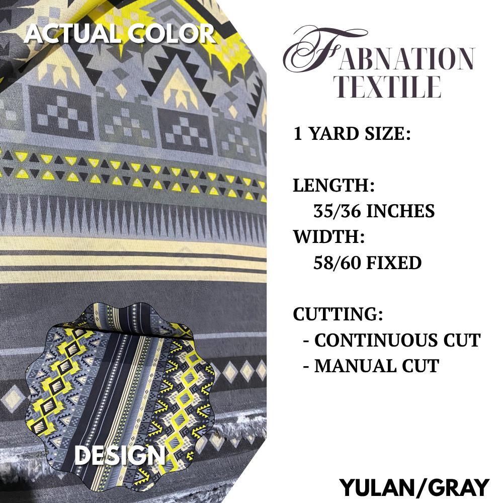 GEENA PRINTED 1 Yard = 36 Inches Length and 60 Inches FIXED Width by FABNATION