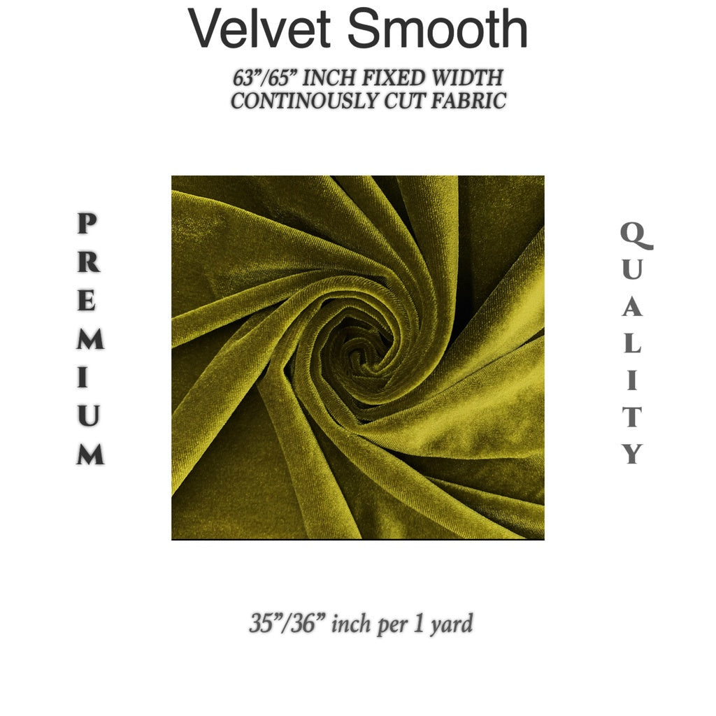 PREMIUM VELVET PER YARD  (CRUSHED STRETCHY VELVET AND VELOUR/SMOOTH ONE-WAY STRETCH VELVET)