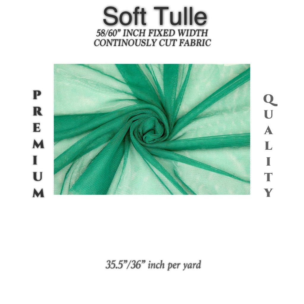 PREMIUM SOFT SILK TULLE Per Yard Fixed 60" Width WHOLESALE AVAILABLE / FABNATION TEXTILE
