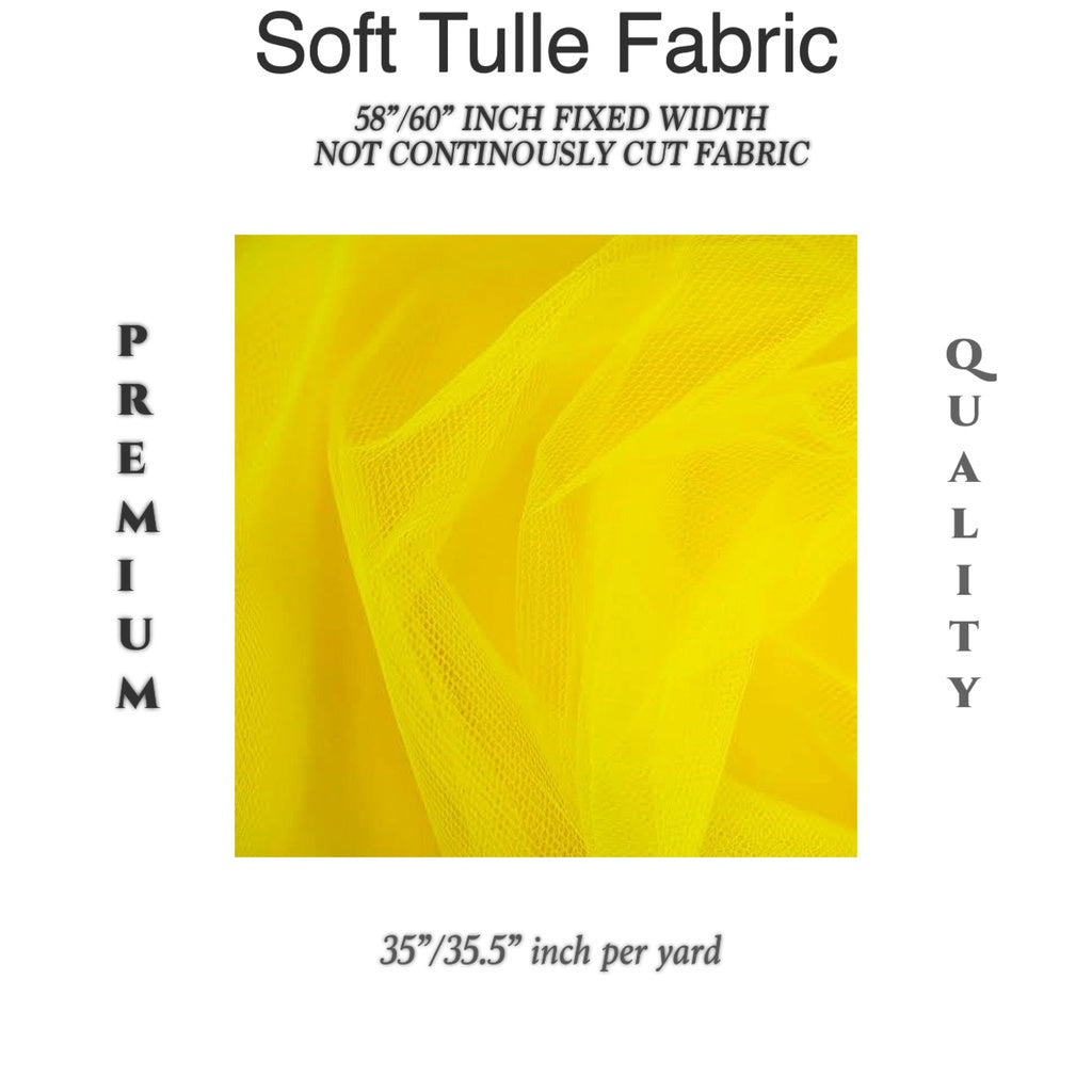 PREMIUM SOFT SILK TULLE Per Yard Fixed 60" Width WHOLESALE AVAILABLE / FABNATION TEXTILE