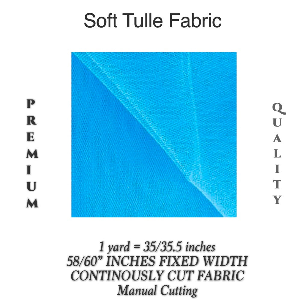 PREMIUM SOFT SILK TULLE Per Yard Fixed 60" Width WHOLESALE AVAILABLE / FABNATION TEXTILE