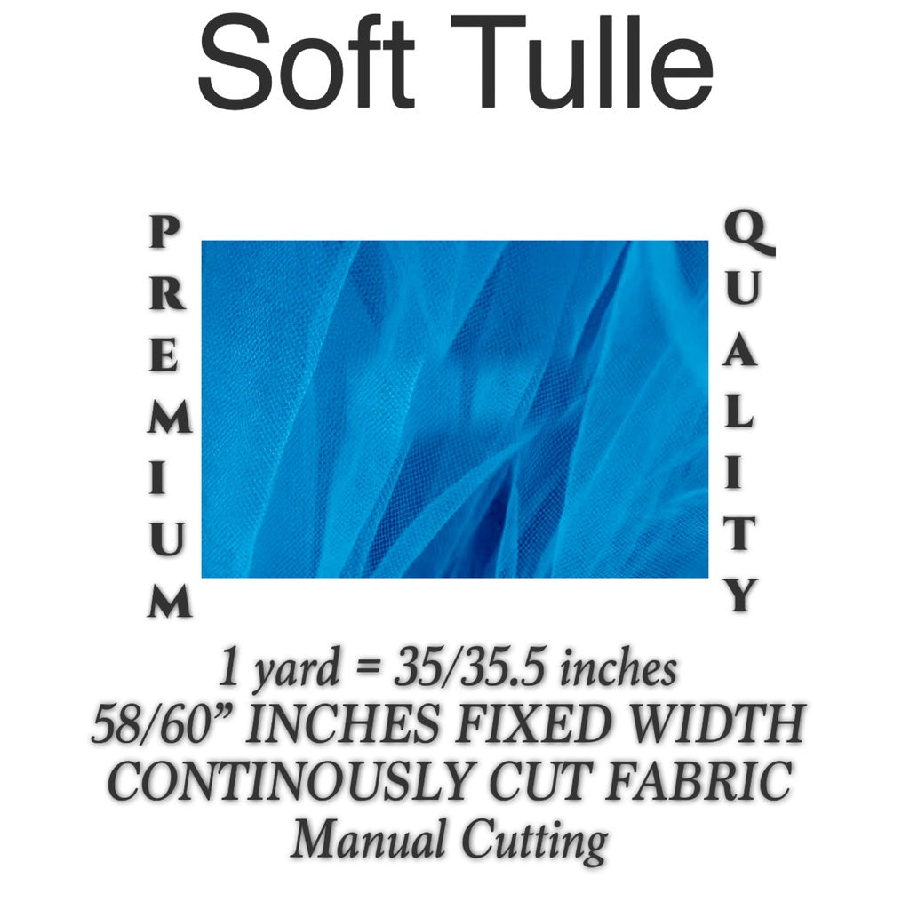 PREMIUM SOFT SILK TULLE Per Yard Fixed 60" Width WHOLESALE AVAILABLE / FABNATION TEXTILE