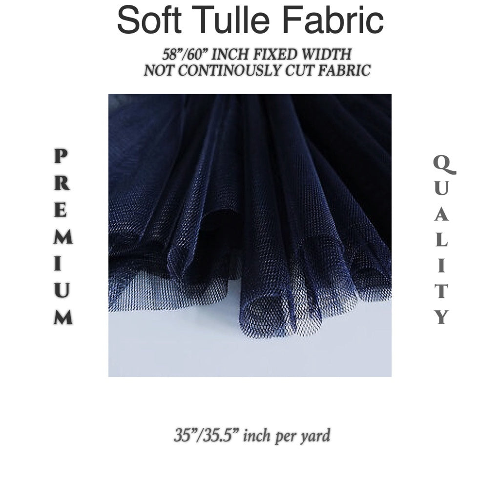 PREMIUM SOFT SILK TULLE Per Yard Fixed 60" Width WHOLESALE AVAILABLE / FABNATION TEXTILE