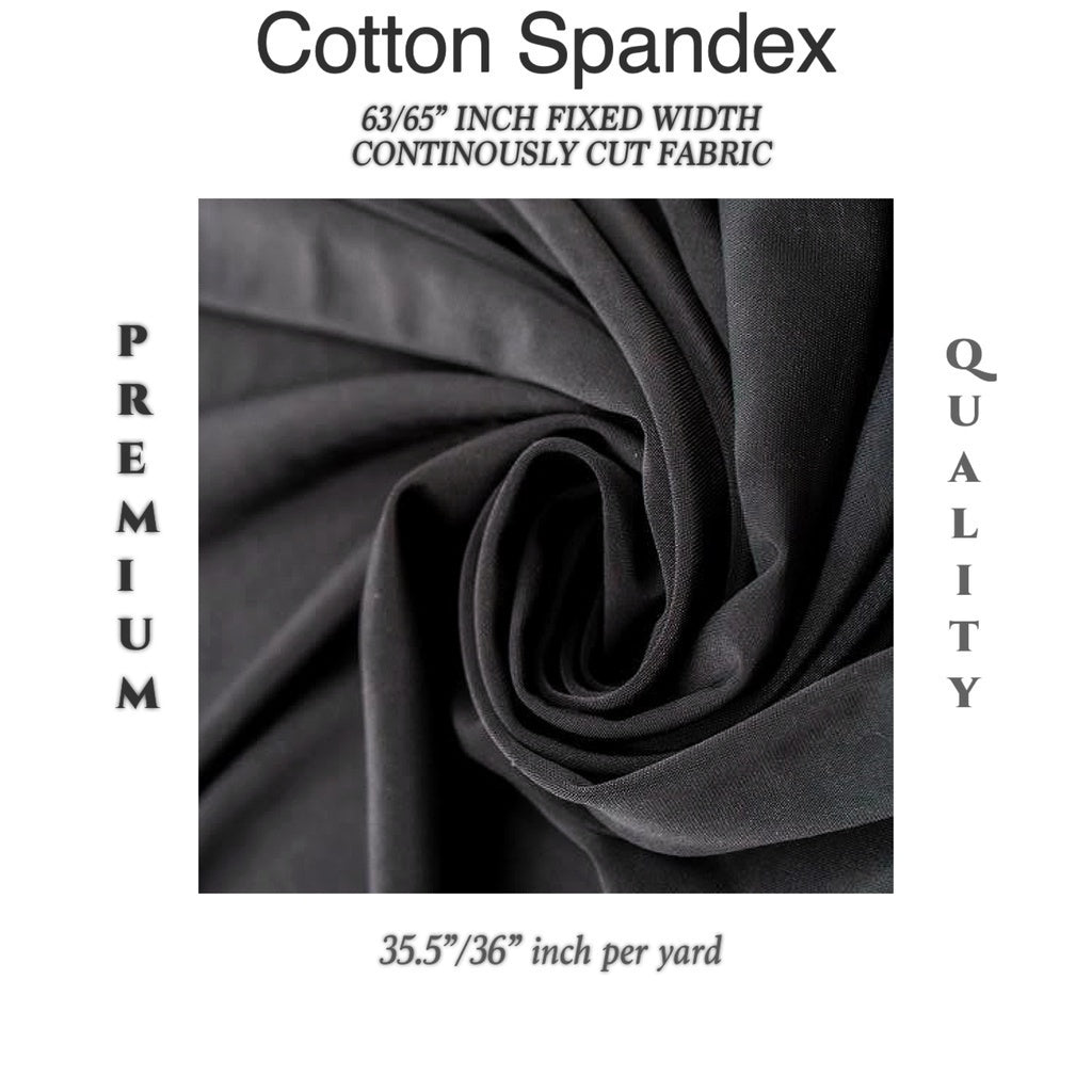 [PREMIUM] Cotton Spandex Fabric Per Yard Tela Cloth Stretchy [Updated] - COLORS
