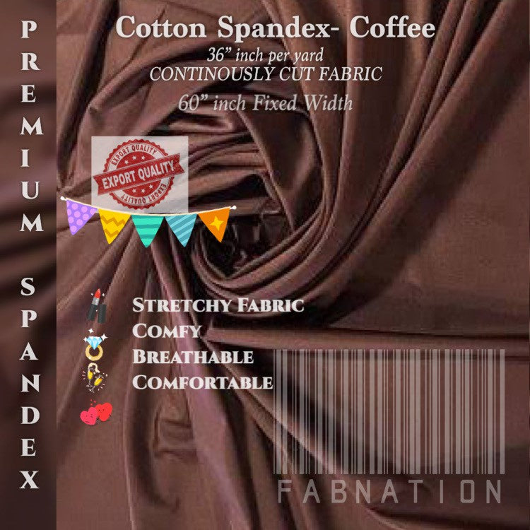 [PREMIUM] Cotton Spandex Fabric Per Yard Tela Cloth Stretchy [Updated] - COLORS