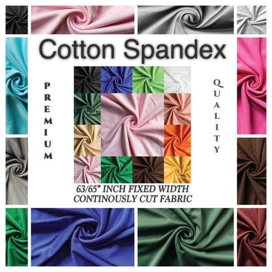 [PREMIUM] Cotton Spandex Fabric Per Yard Tela Cloth Stretchy [Updated] - COLORS