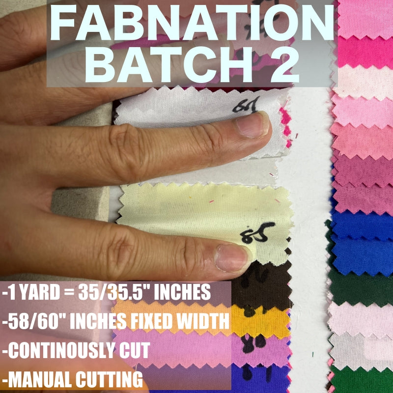 PREMIUM GEENA FABRIC PER YARD DIY FABRIC [35/35.5" LENGTH & 60" FIXED WIDTH] BATCH 2