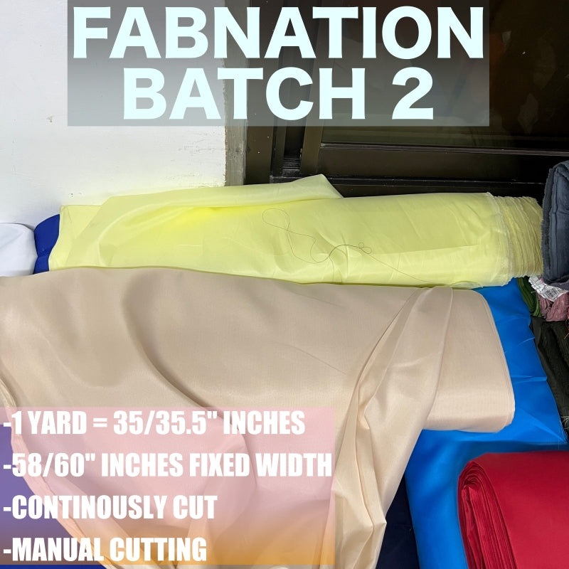 PREMIUM GEENA FABRIC PER YARD DIY FABRIC [35/35.5" LENGTH & 60" FIXED WIDTH] BATCH 2