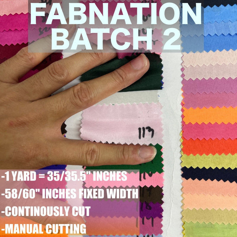 PREMIUM GEENA FABRIC PER YARD DIY FABRIC [35/35.5" LENGTH & 60" FIXED WIDTH] BATCH 2