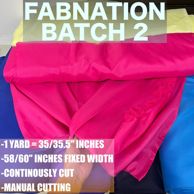 PREMIUM GEENA FABRIC PER YARD DIY FABRIC [35/35.5" LENGTH & 60" FIXED WIDTH] BATCH 2