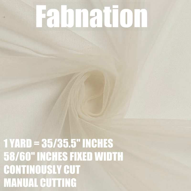 PREMIUM SOFT SILK TULLE Per Yard Fixed 60" Width WHOLESALE AVAILABLE / FABNATION TEXTILE