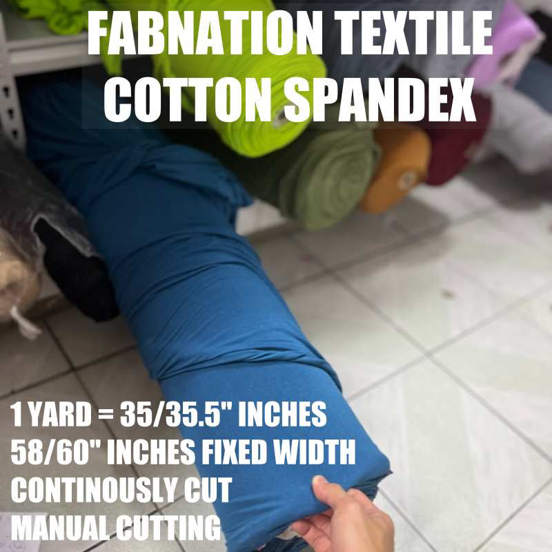 [PREMIUM] Cotton Spandex Fabric Per Yard Tela Cloth Stretchy [Updated] - COLORS