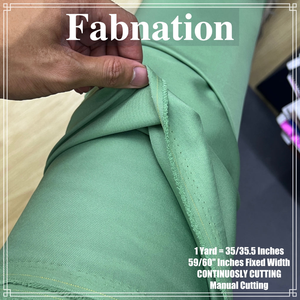 HQ Peach Twill Cotton Raw Tela, 35/35.5 Inches Length Per Yard, 58/60 Inch Fixed Width/Fab