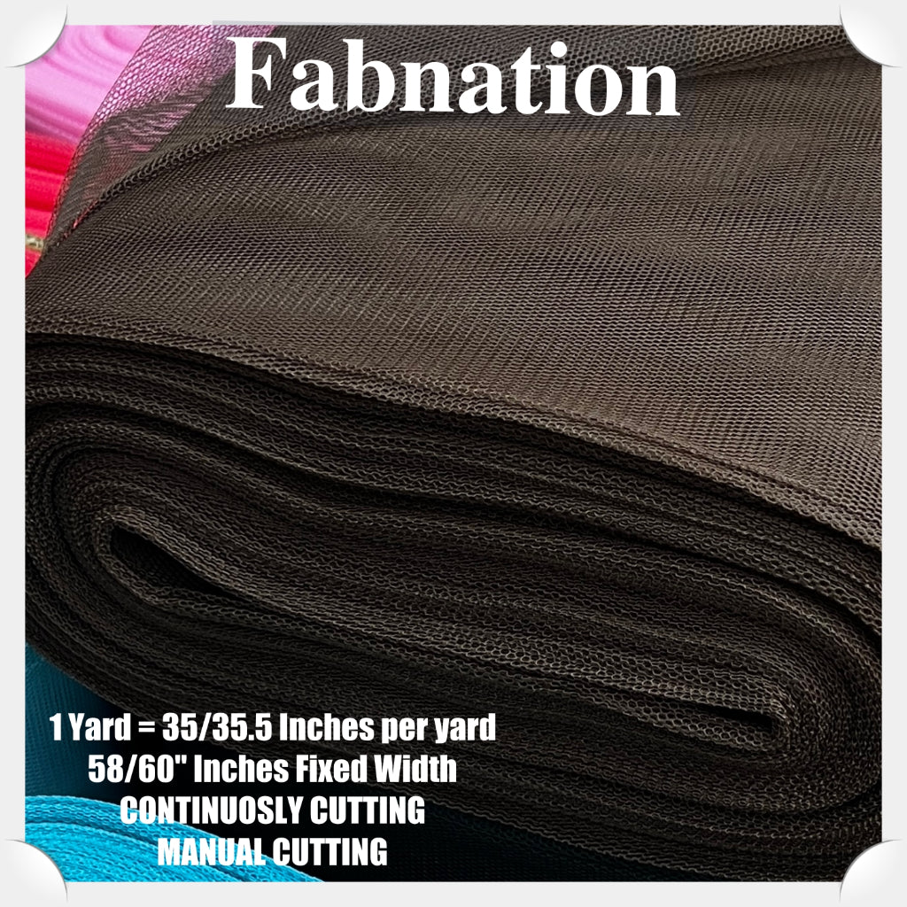 SUPER HARD TULLE PER YARD FABRIC 35/35.5 INCHES PER YARD 58/60 INCHES FIXED WIDTH / FABNATION