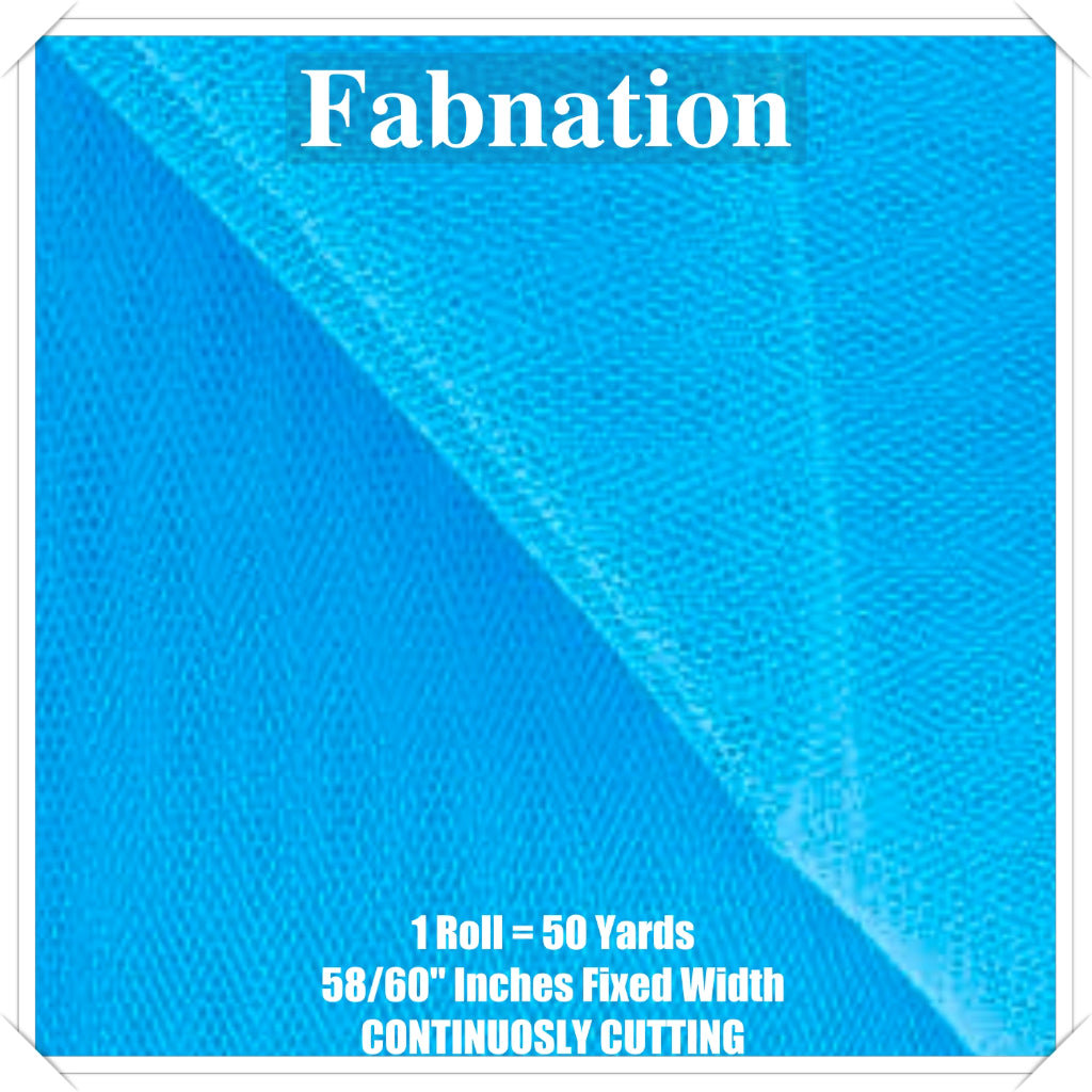 PREMIUM SOFT TULLE SILK PER ROLL = 50 YARDS /  FIXED 59/60" WIDTH / FABNATION TEXTILE