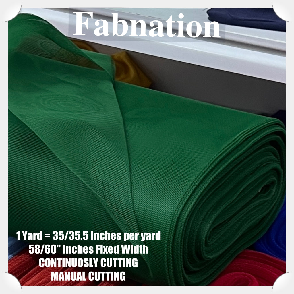 SUPER HARD TULLE PER YARD FABRIC 35/35.5 INCHES PER YARD 58/60 INCHES FIXED WIDTH / FABNATION