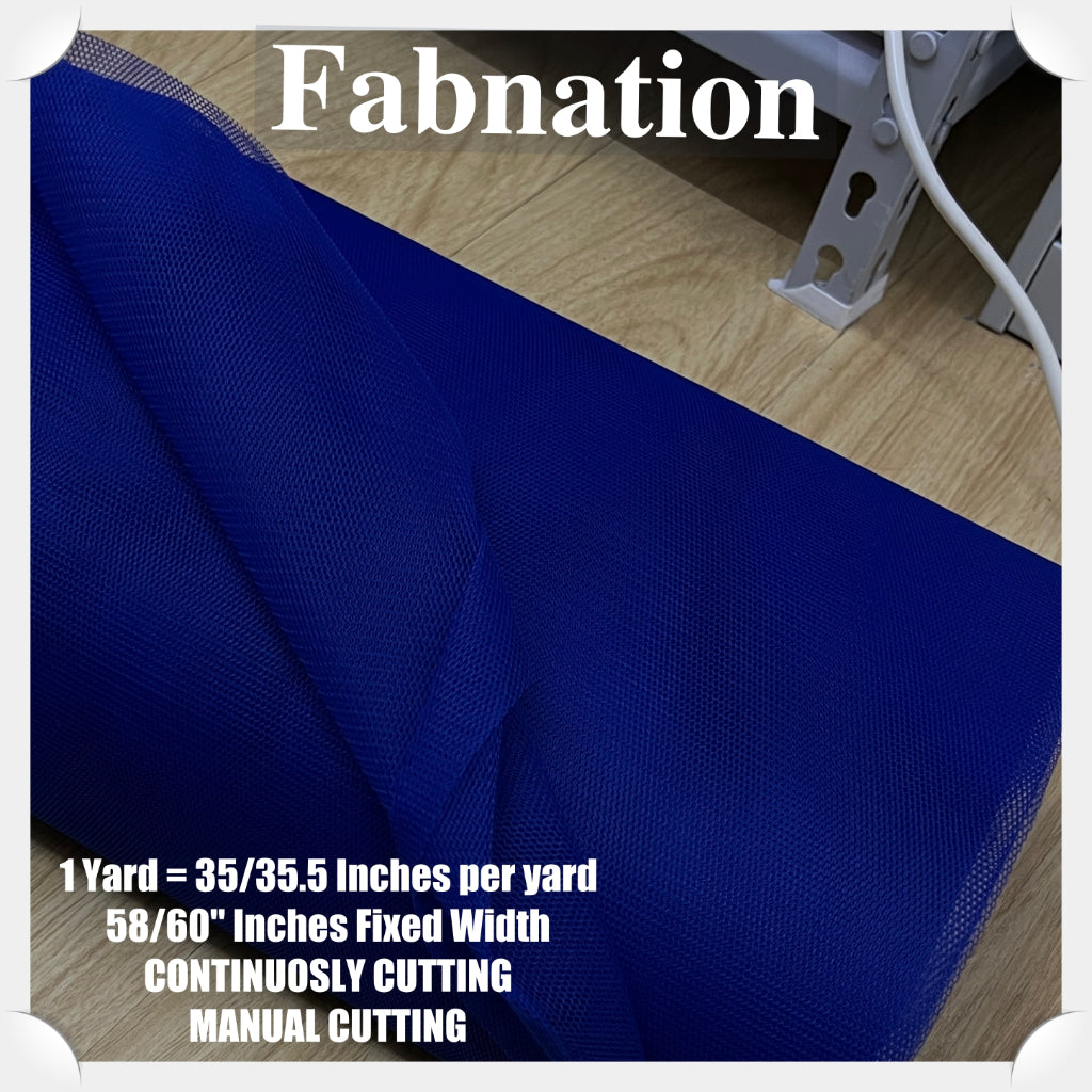 SUPER HARD TULLE PER YARD FABRIC 35/35.5 INCHES PER YARD 58/60 INCHES FIXED WIDTH / FABNATION