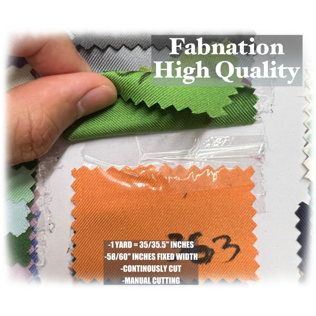 HQ Peach Twill Cotton Raw Tela, 35/35.5 Inches Length Per Yard, 58/60 Inch Fixed Width/Fab