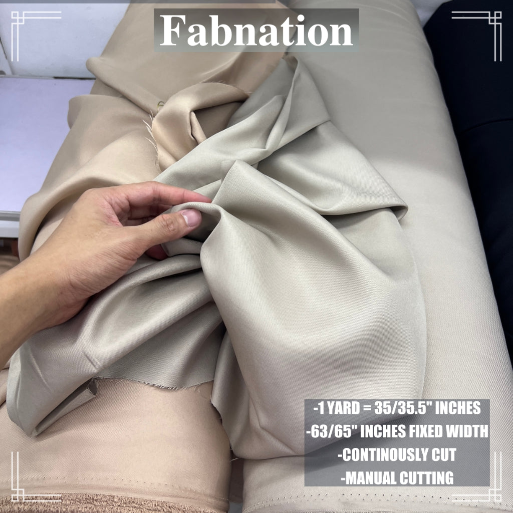 PEACH TWILL FABRIC RAW FABRIC 35/35.5 INCHES LENGTH PER YARD 58/60 INCH FIXED WIDTH