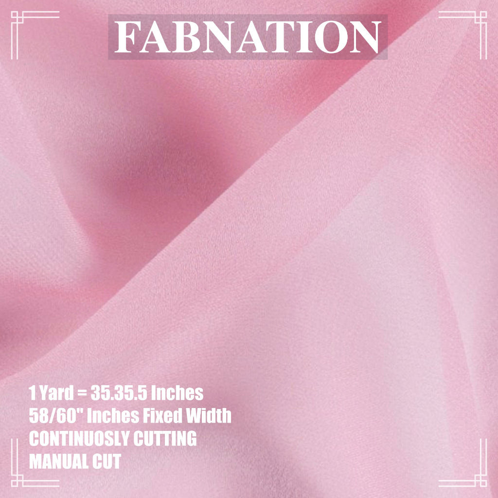 HI MULTI CHIFFON FABRIC PER YARD 35/35.5 INCHES PER YARD 58/60 INCHES FIXED WIDTH/ FABNATION