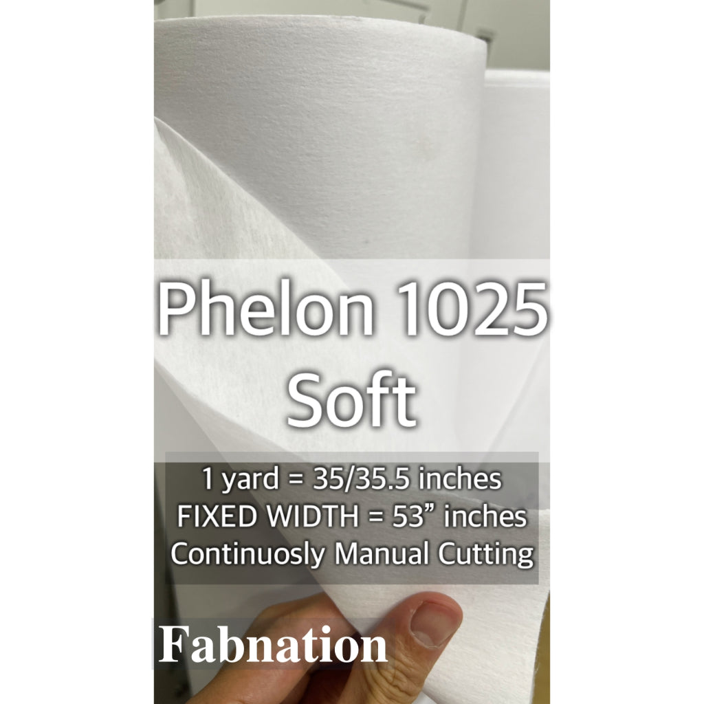 Pelon Interlining Per yard = 35/35.5 inches / Fixed Width = 53"inches