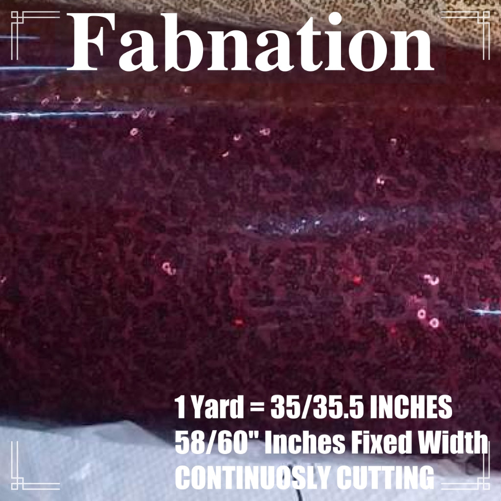 Fully Sequins Tulle Sequence Fabric 54/60 Inches Width For Backdrop, Table Cloth and Gown Per Yard