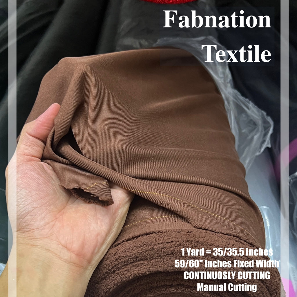 PEACH TWILL FABRIC RAW FABRIC 35/35.5 INCHES LENGTH PER YARD 58/60 INCH FIXED WIDTH