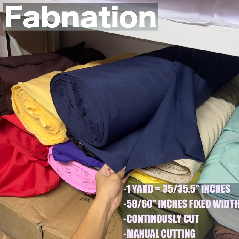 KLOPMAN FABRIC CLOTH RAW TELA 35/35.5 INCHES LENGTH PER YARD 58/60 INCH FIXED WIDTH/ FABNATION