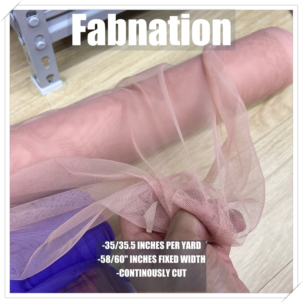 PREMIUM SOFT SILK TULLE Per Yard Fixed 60" Width WHOLESALE AVAILABLE / FABNATION TEXTILE