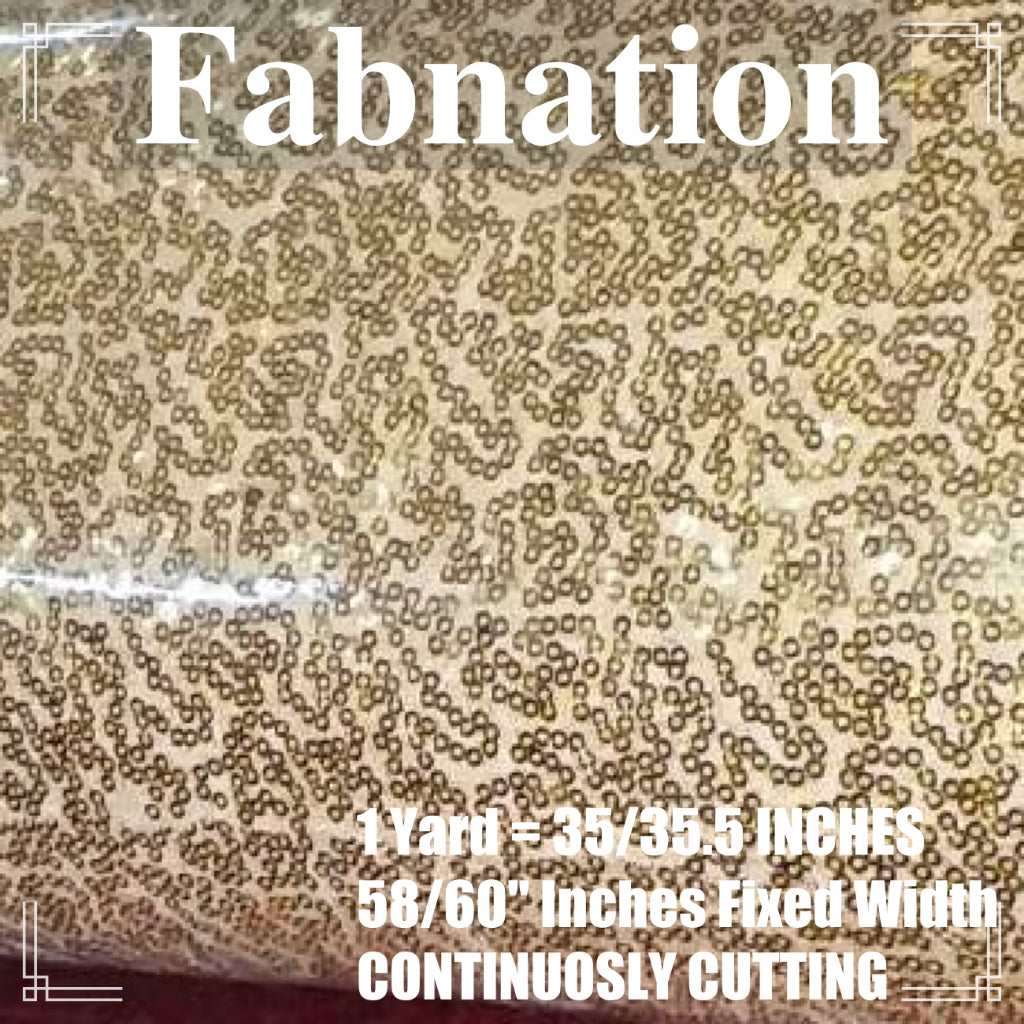 Fully Sequins Tulle Sequence Fabric 54/60 Inches Width For Backdrop, Table Cloth and Gown Per Yard